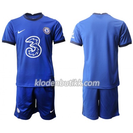 Chelsea Barn Hjemmedraktsett 2020-2021 Kortermet (+ Korte bukser)